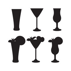 Fruit juice, cocktail vector illustration