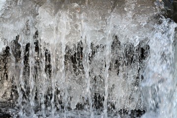 icicles in a creek