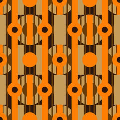 seamless pattern with abstract discs