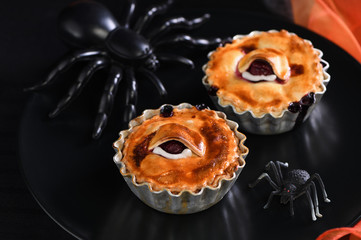 Halloween Creepy Eye Cakes