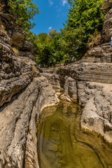 Kolympithres formations in Papingo mountain, Ioannina, Epirus, Greece