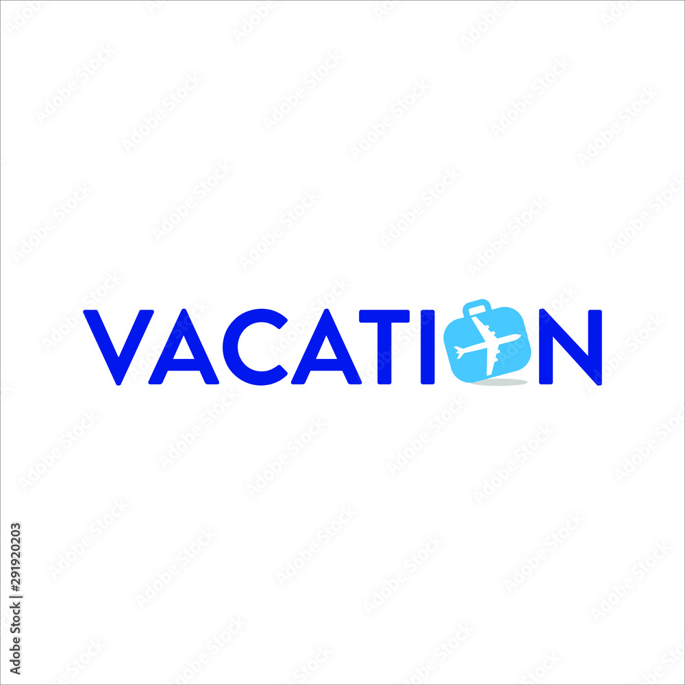 Wall mural letter vacation logo. symbol. icon vector eps 10.