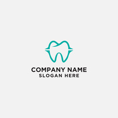 dental logo design template. vector