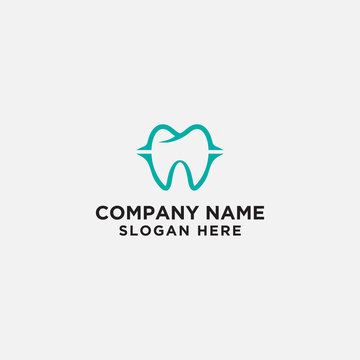 dental logo design template. vector