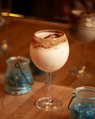 Creme brulee in a glass