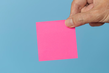 Pink post it note