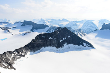 Awesome winter view from Galdhopiggen mountain in Jotunheimen - 291922000