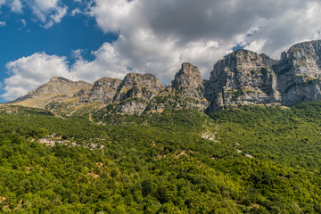 Mountain papingo on a beautiful summer day, Ioannina, Greece