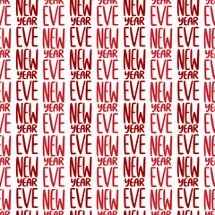 New Year eve seamless pattern. Celebration vector background. Pattern for web design. Simple new year backdrop.
