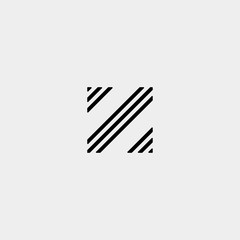 Letter Z ZZ Logo Design Simple Vector