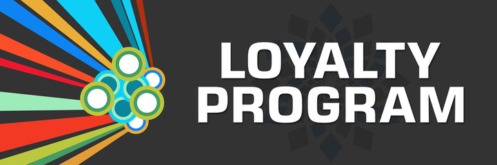 Loyalty Program Colorful Dark Background 