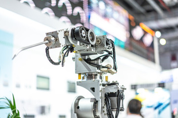 Fototapeta na wymiar robot arm in factory