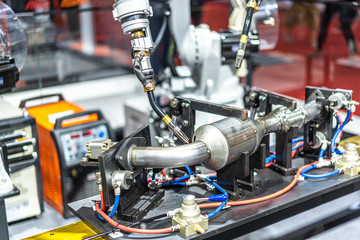 Fototapeta premium robot arm in factory