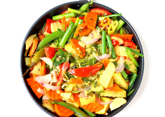 vegetables on a plate