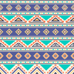 Obraz na płótnie Canvas Tribal geometric seamless pattern.
