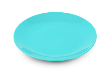 empty plate isolated on white background