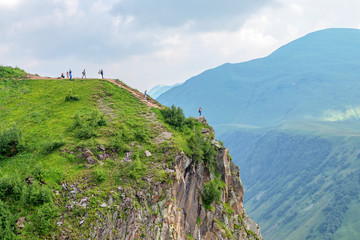 Fototapeta premium Cross pass in Gudauri