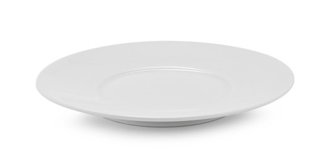 white plate isolated on white background