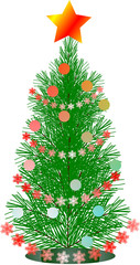 Christmas theme,set of stylized Christmas trees