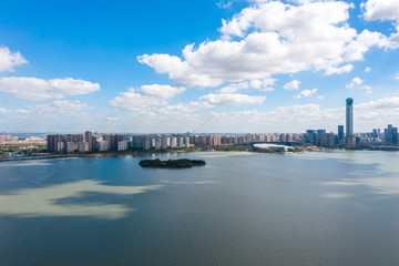 Obraz premium city skyling in suzhou china