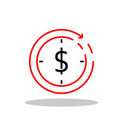 Costs optimization icon in flat style. Efficiency symbol for your web site design, logo, app, UI Vector EPS 10.