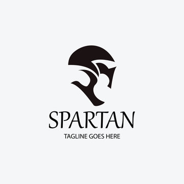 spartan logo design template. Vector illustration