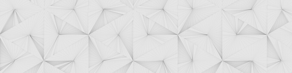 White Wide Abstract Background (Website Head) (3d illustration) - obrazy, fototapety, plakaty