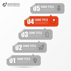 Infographic design template. Creative concept with 5 steps