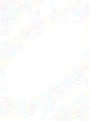 Pastel childish simple wallpaper. Kids bubbles for play.