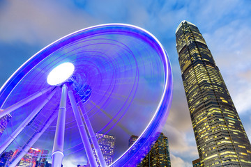 Hong Kong city at night