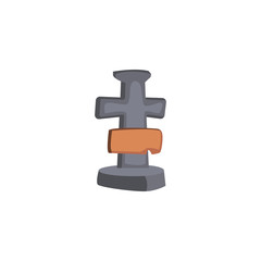 christian cross on white background