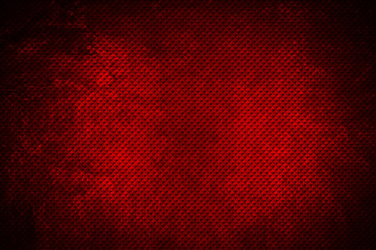 red geometric pattern. metal background and texture.