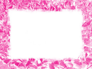 Frame with pink butterflies. Fantastic butterflies on the Board.