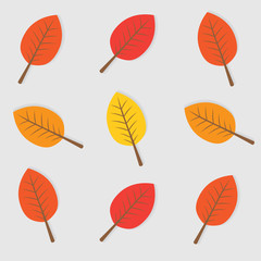 Obraz premium autumn leaves background- vector illustration