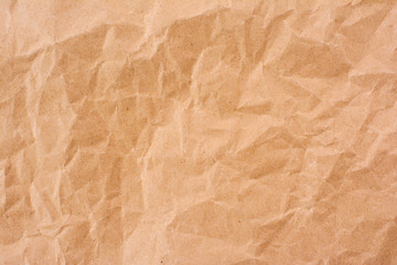 Fototapeta premium crumpled craft paper texture abstract background