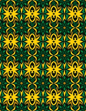 seamless pattern of ethnic pattern. Traditional Indonesian fabric motif. Dayak Borneo style. vector design inspiration. Creative textile for fashion or cloth © BerandaDesain