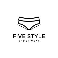 Illustration of the S mark that is made like the shape of underwear logo design