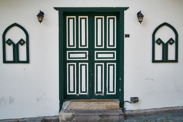 Obraz premium old door background and texture