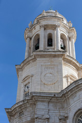 Fototapeta na wymiar Cathedral church tower Cadiz, Spain