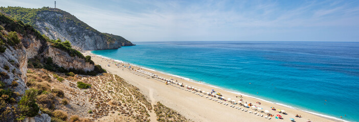 Milos beach on Lefkada island, Greece