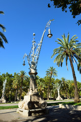 Laternen in der Nähe Arc de Triomf, Barcelona