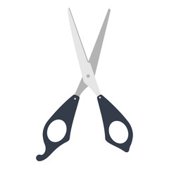 Scissors vector flat icon isolated on a white background.