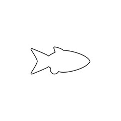 Fish icon. Sea food symbol