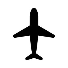 Plane vector icon, airport and airplane pictogram symbol