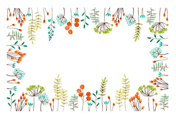 Floral Composition In Watercolor