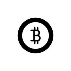 Bitcoin icon. Crypto currency symbol