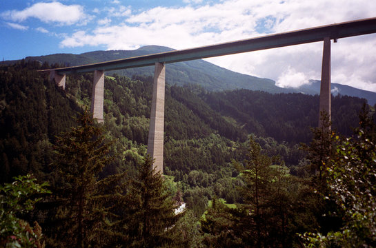 Bridge, Europe bridge, Motorway Bridge, Brenner, Tyrol, Austria, Europe