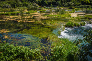 Necklace waterfalls at Krka