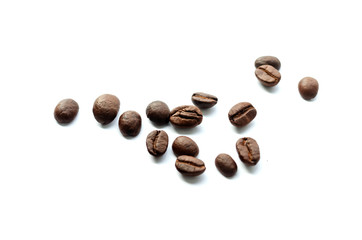 Coffee beans. Isolated on a white background.