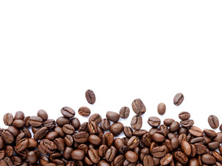 Coffee beans. Isolated on a white background.